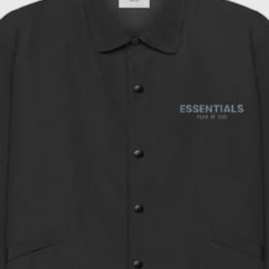 Essentials Fear Of God Bomber Jacket Black