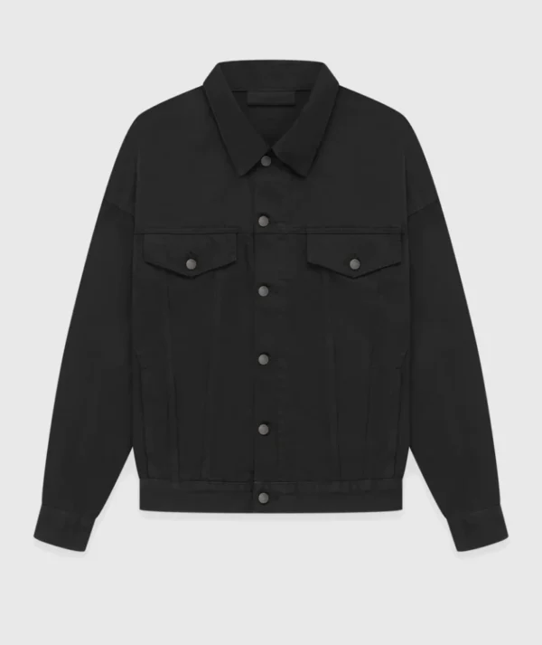 Essentials Fear of God Denim Jacket Jet Black