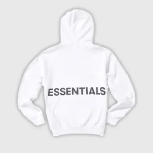 Fear of God Essentials Graphic Pullover Hoodie White