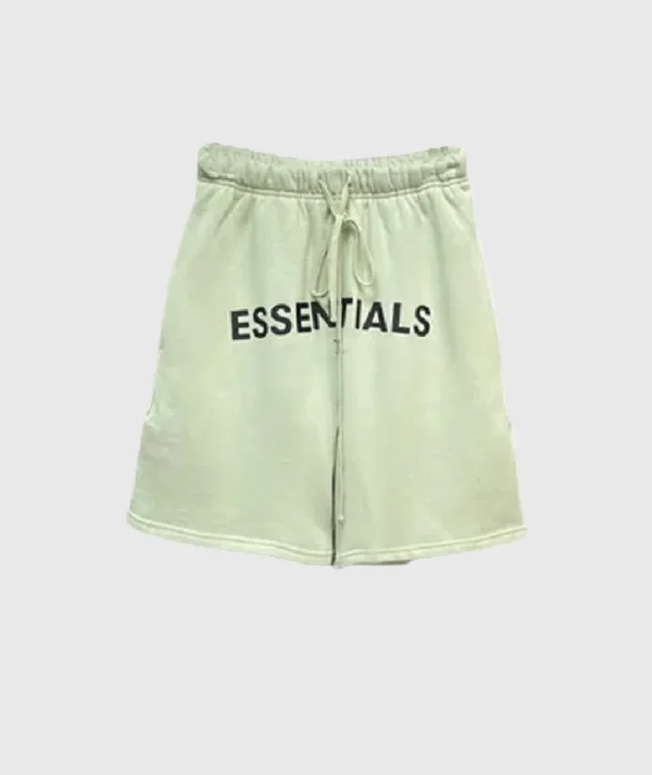 Fear of God Essentials Logo Shorts Green